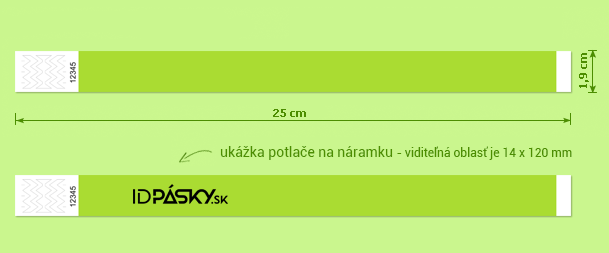 identifikačný náramok Tyvek Premium