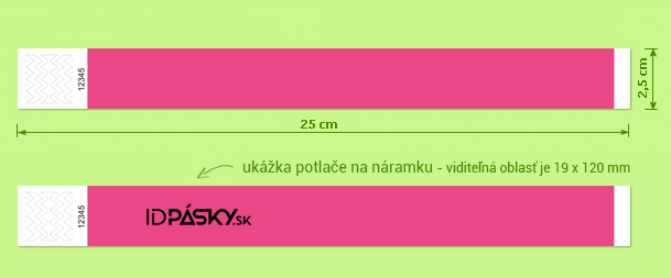 identifikačný náramok Tyvek Premium